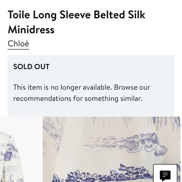 Chloe Toile Longsleeve Silk Minidress - Picture 5 of 16